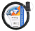 Оплетка руля М Nova Bright 48316 37-39 см черная, с белой строчкой 