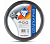 Оплетка руля М Nova Bright 48412 37-39 см черная, с трехколорной вставкой